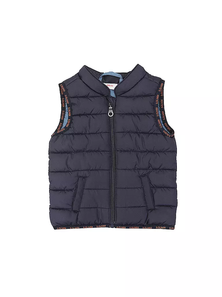 S.OLIVER | Jungen Steppgilet | Bleu foncé