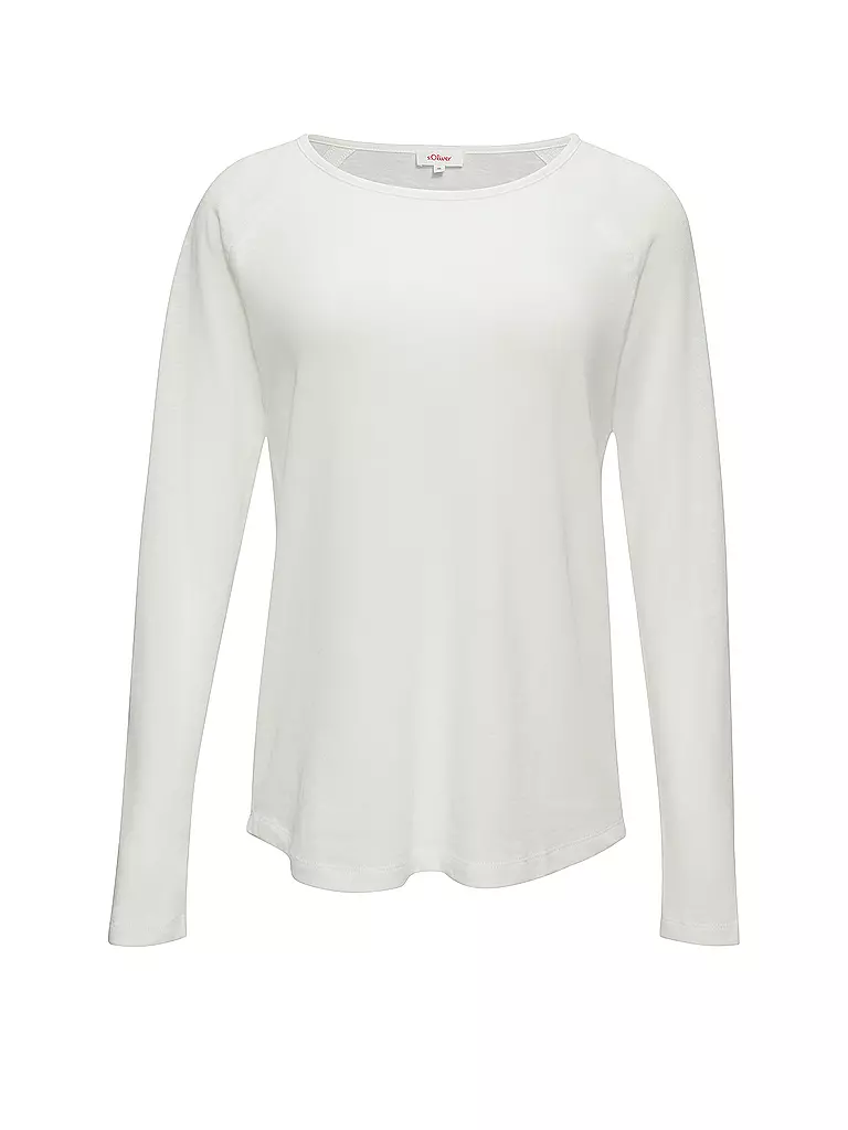 S.OLIVER | Langarmshirt | Blanc