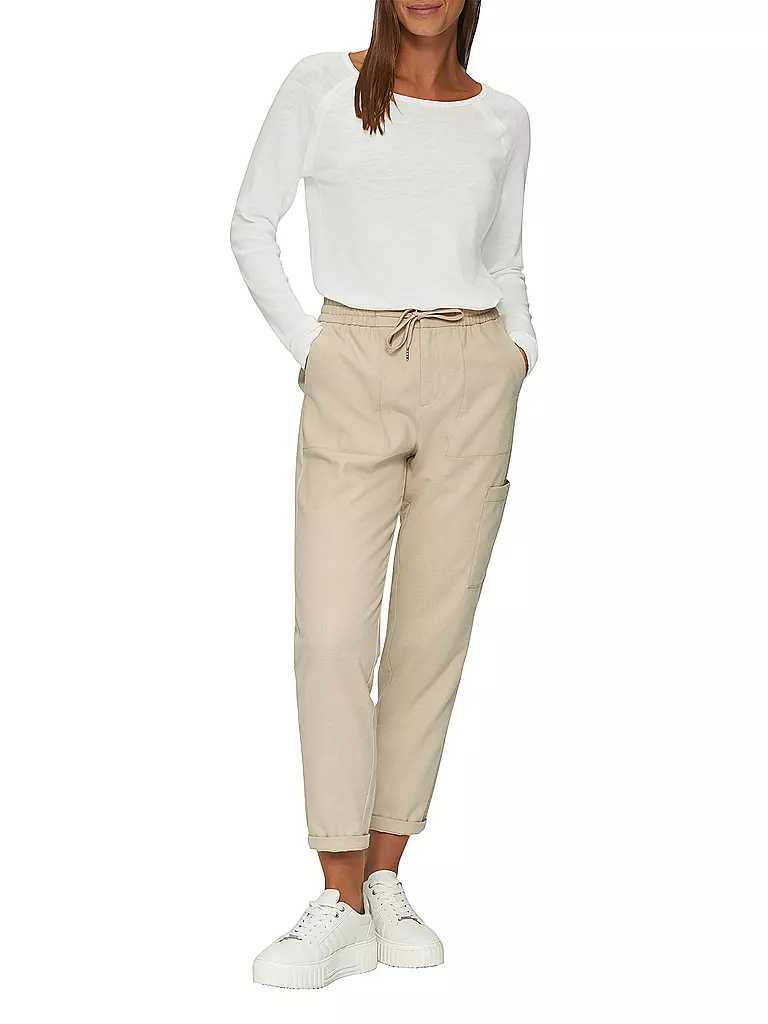 S.OLIVER | Langarmshirt | Blanc