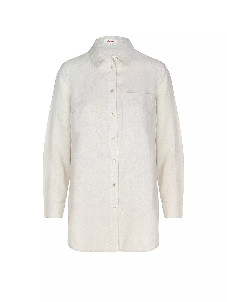 S.OLIVER | Leinenbluse  | Crème