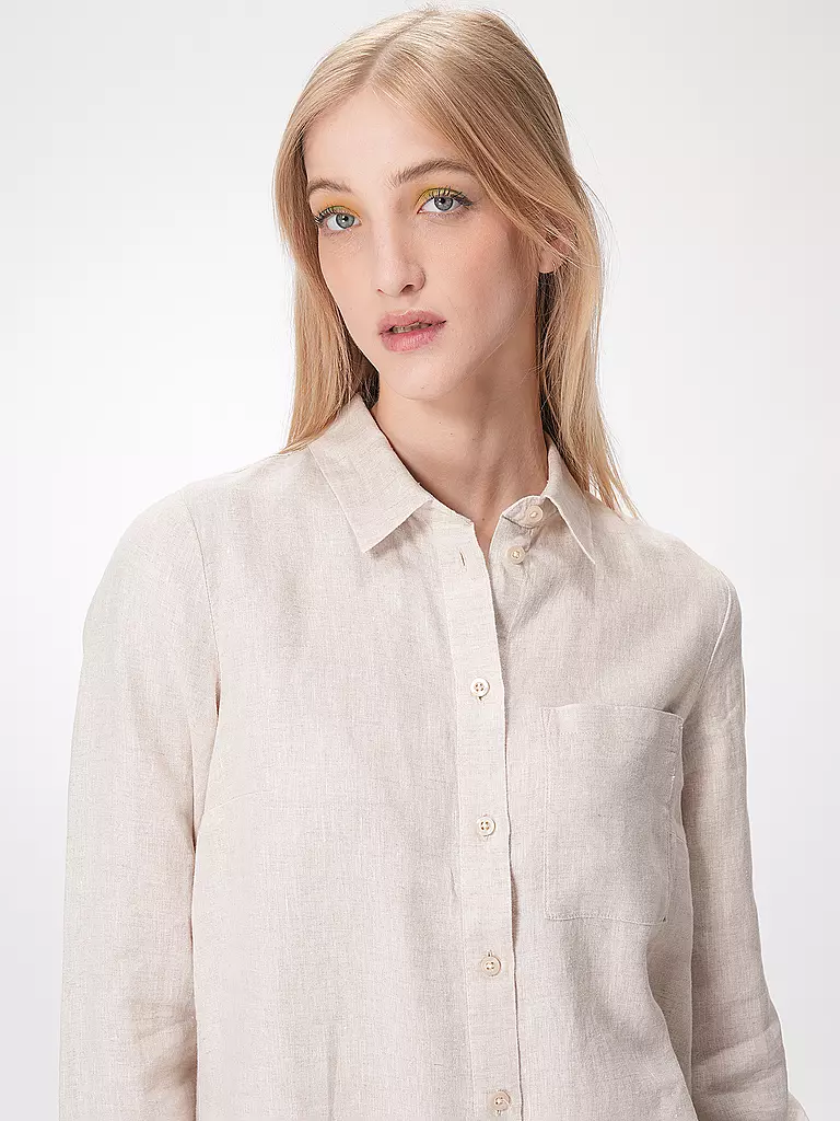 S.OLIVER | Leinenbluse  | Crème