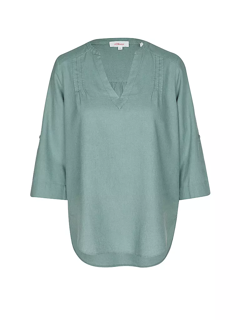 S.OLIVER | Leinenbluse | Pétrole