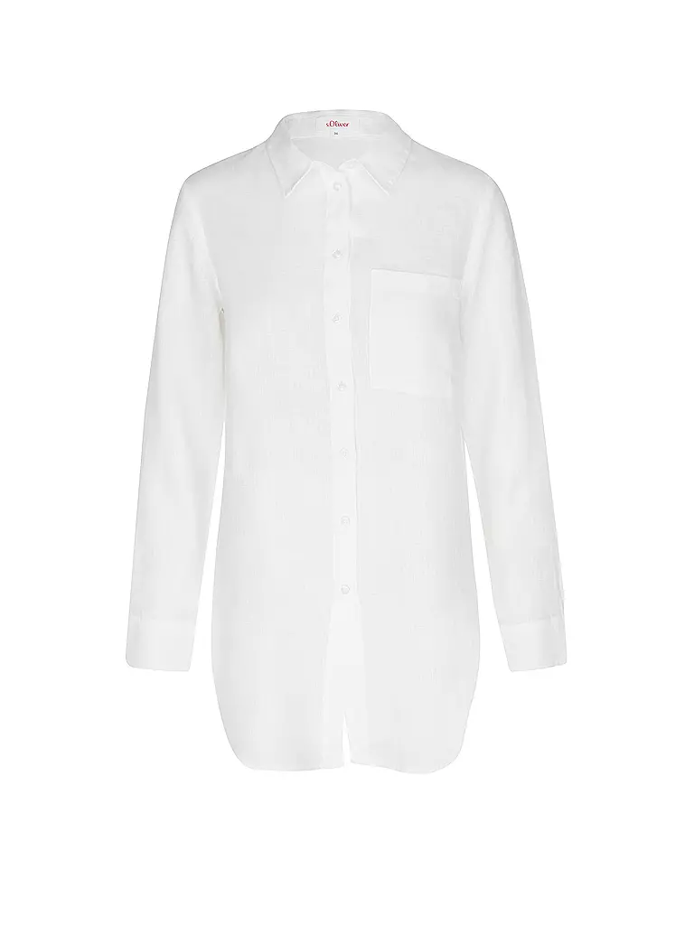 S.OLIVER | Leinenbluse | Blanc