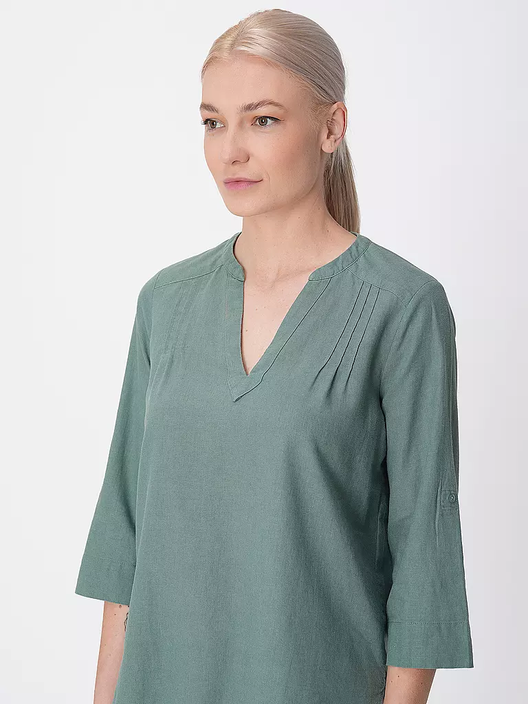 S.OLIVER | Leinenbluse | Pétrole