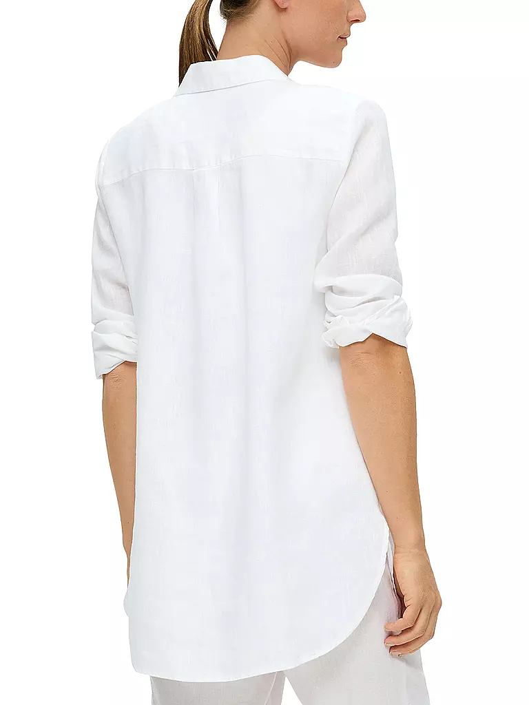 S.OLIVER | Leinenbluse | Blanc