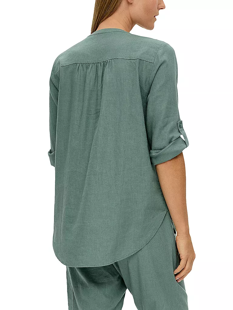 S.OLIVER | Leinenbluse | Pétrole