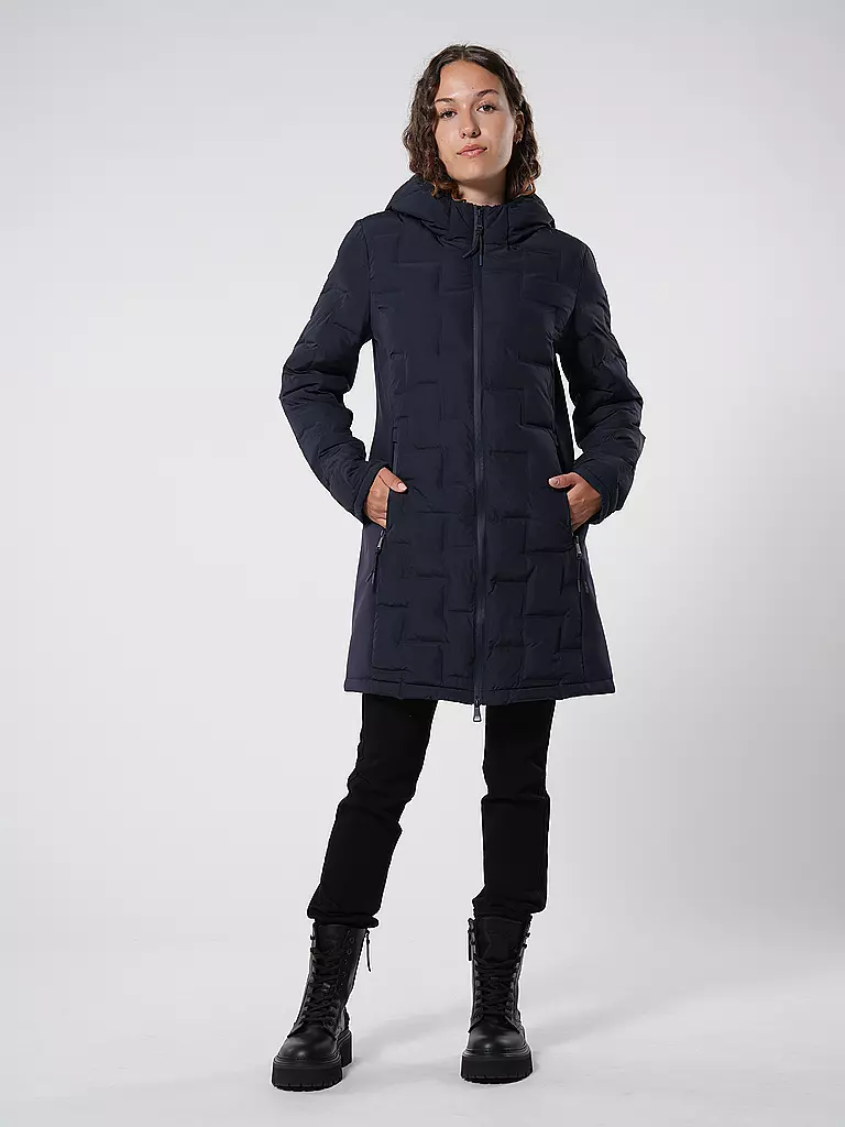 S.OLIVER | Manteau matelassé | Bleu foncé