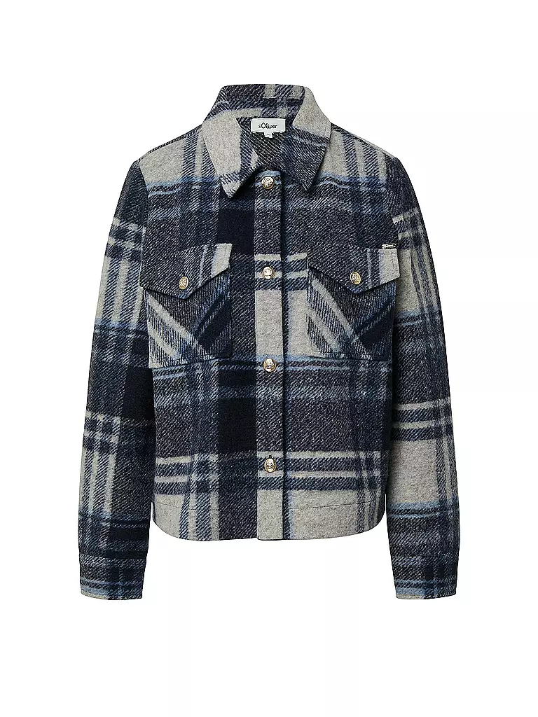 S.OLIVER | Overshirt | Bleu foncé