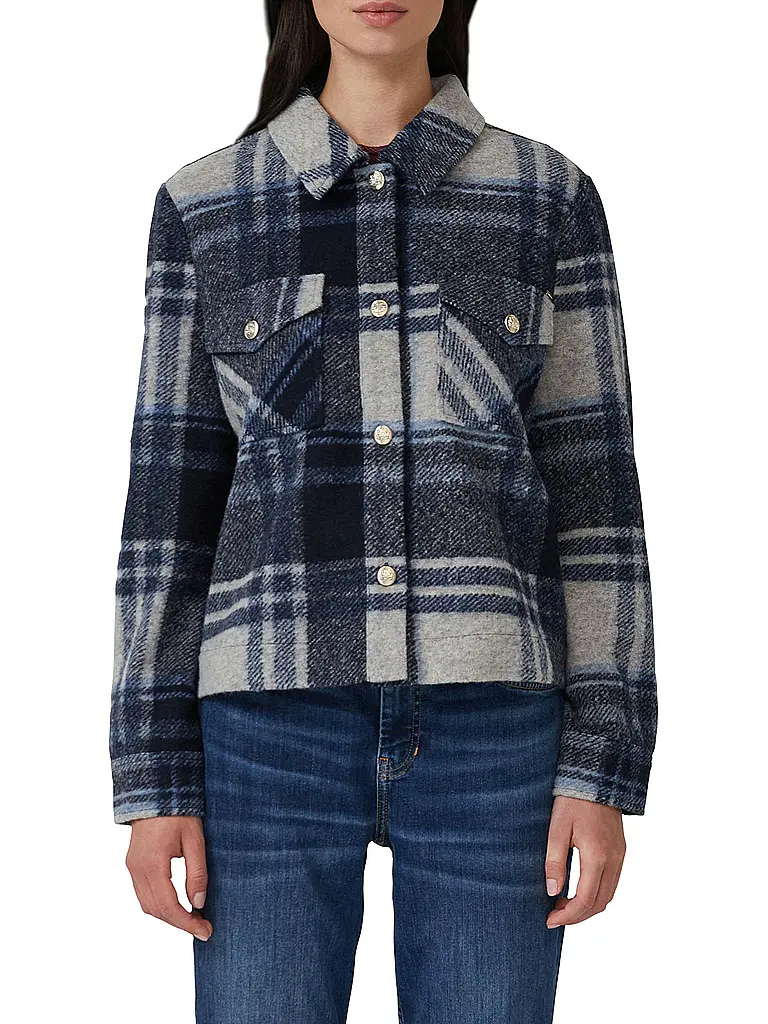 S.OLIVER | Overshirt | Bleu foncé
