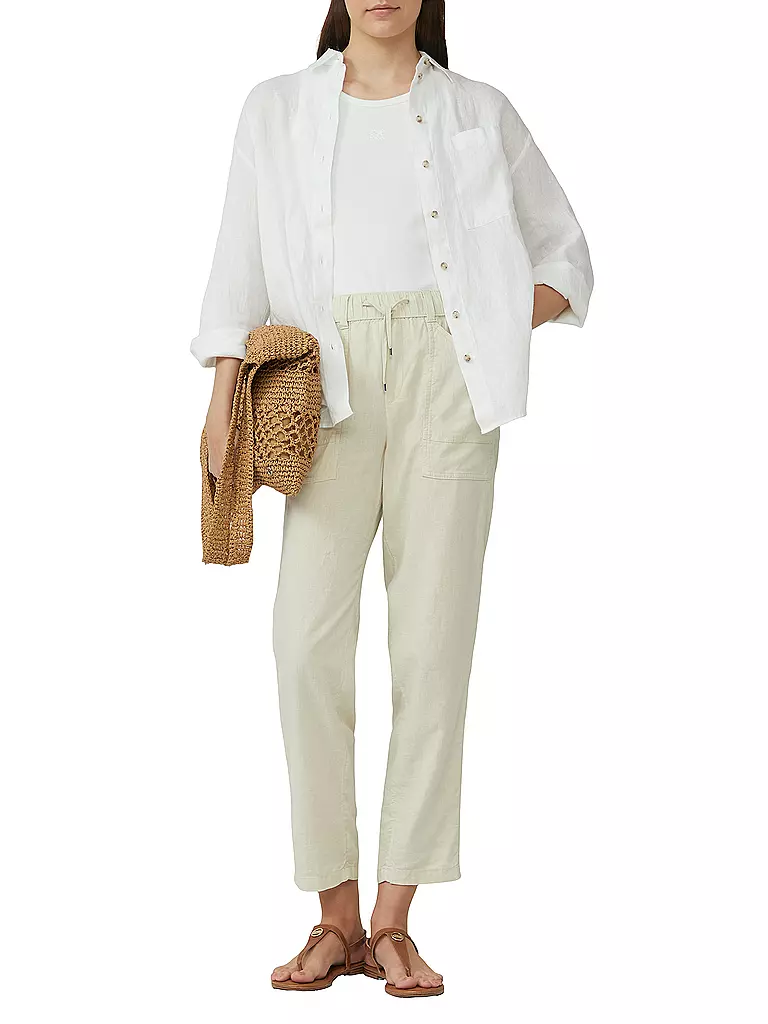 S.OLIVER | Pantalon coupe jogging | creme