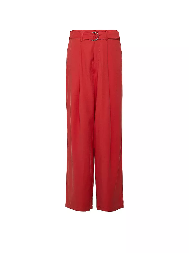 S.OLIVER | Pantalon Jambe Large | Rouge
