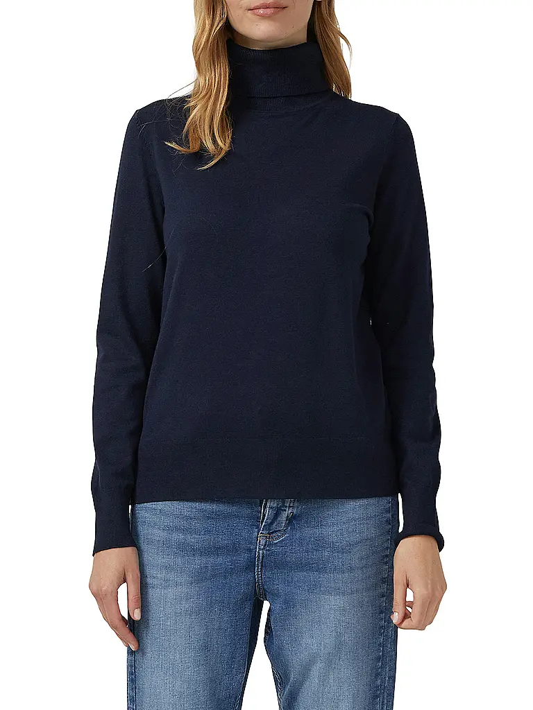 S.OLIVER | Pull à col roulé | Bleu foncé