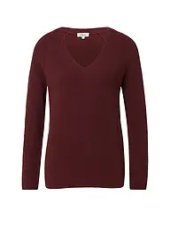 S.OLIVER | Pullover | Rouge foncé