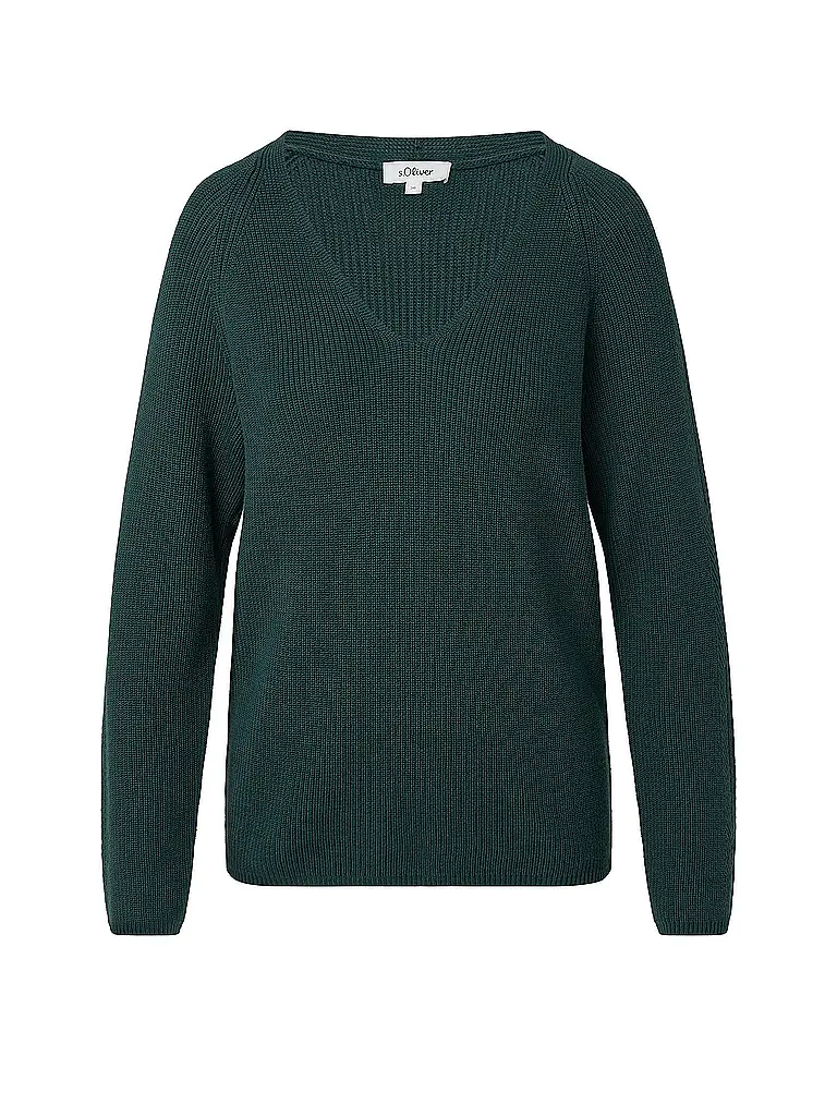 S.OLIVER | Pullover | Vert foncé