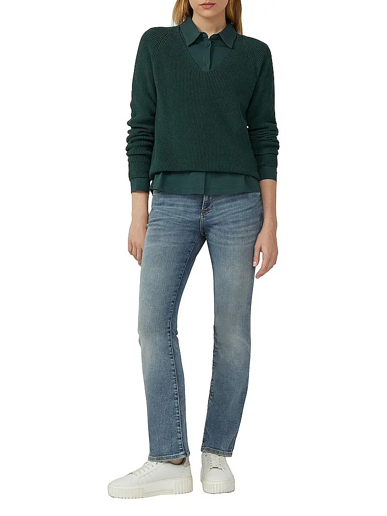 S.OLIVER | Pullover | Vert foncé