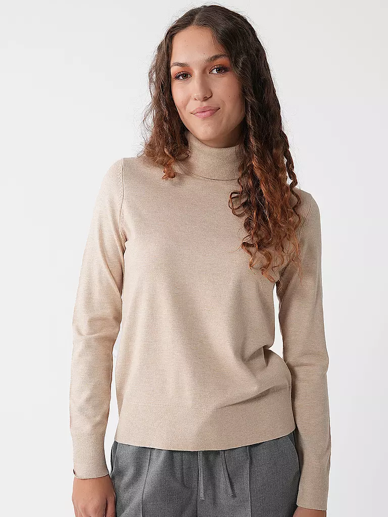 S.OLIVER | Rollkragenpullover  | Beige