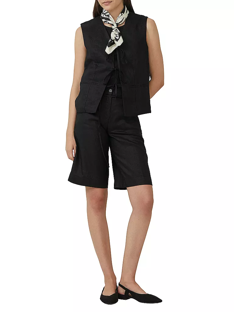 S.OLIVER | Short en lin | schwarz