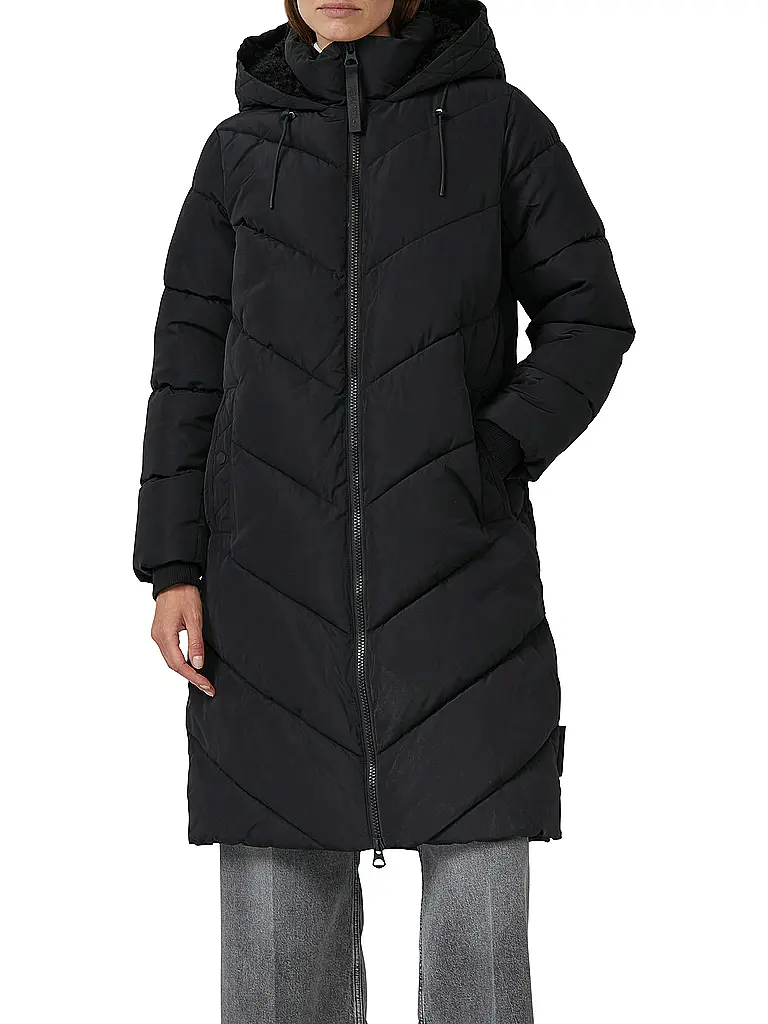 S.OLIVER | Steppmantel | Noir