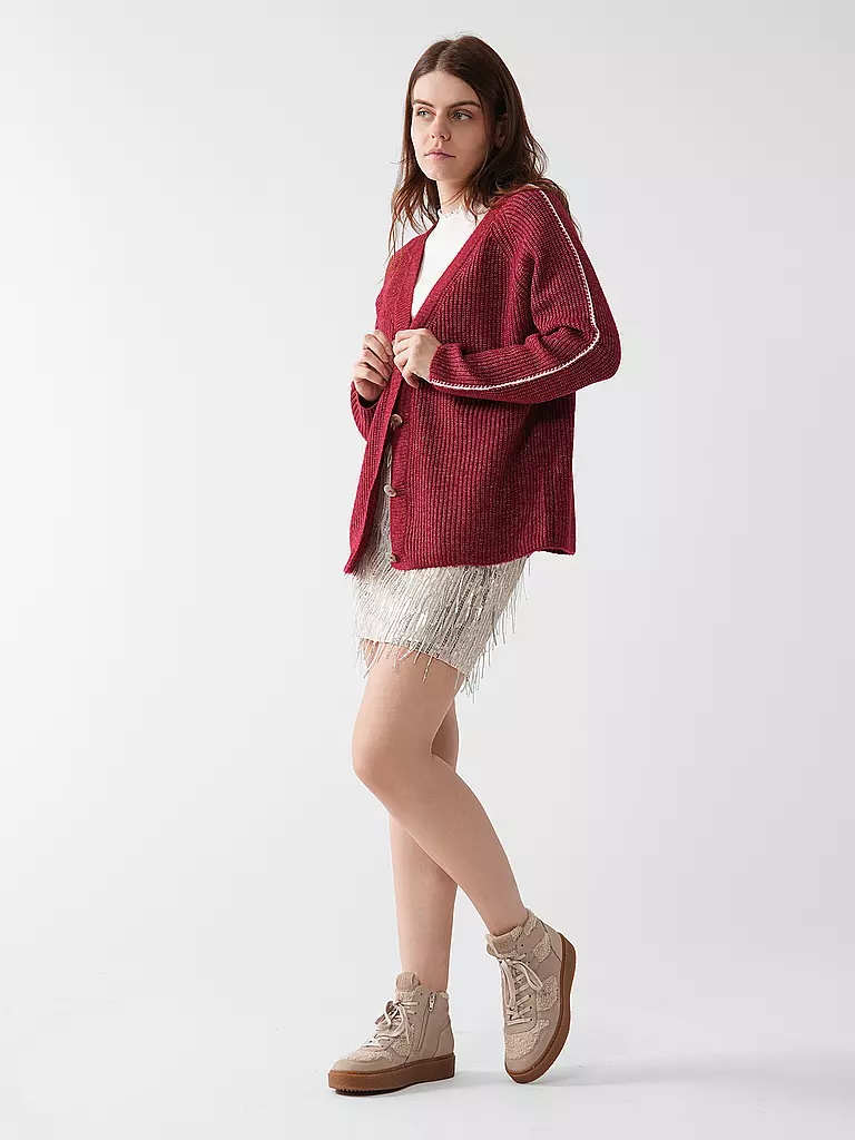 S.OLIVER | Strickjacke | Rouge
