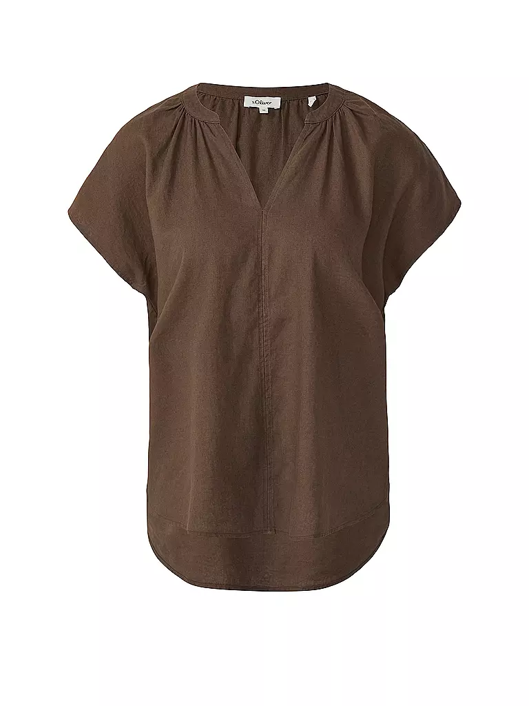 S.OLIVER | T-shirt blouse | Marron