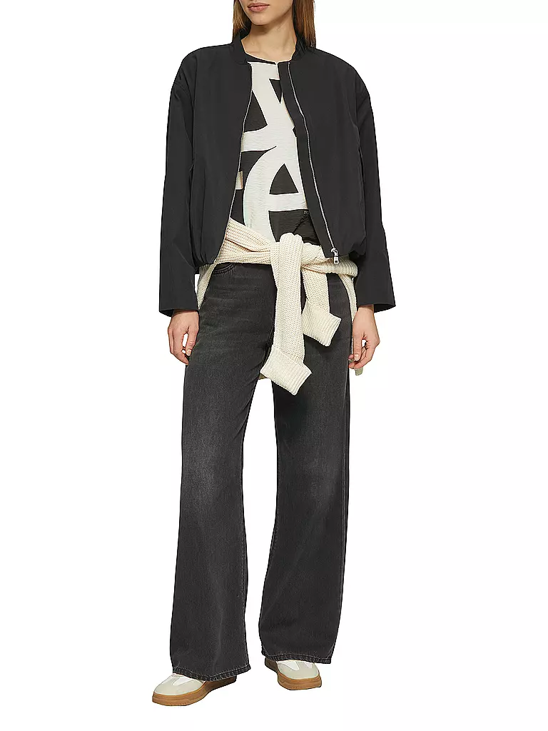 S.OLIVER | T-shirt blouse | Noir