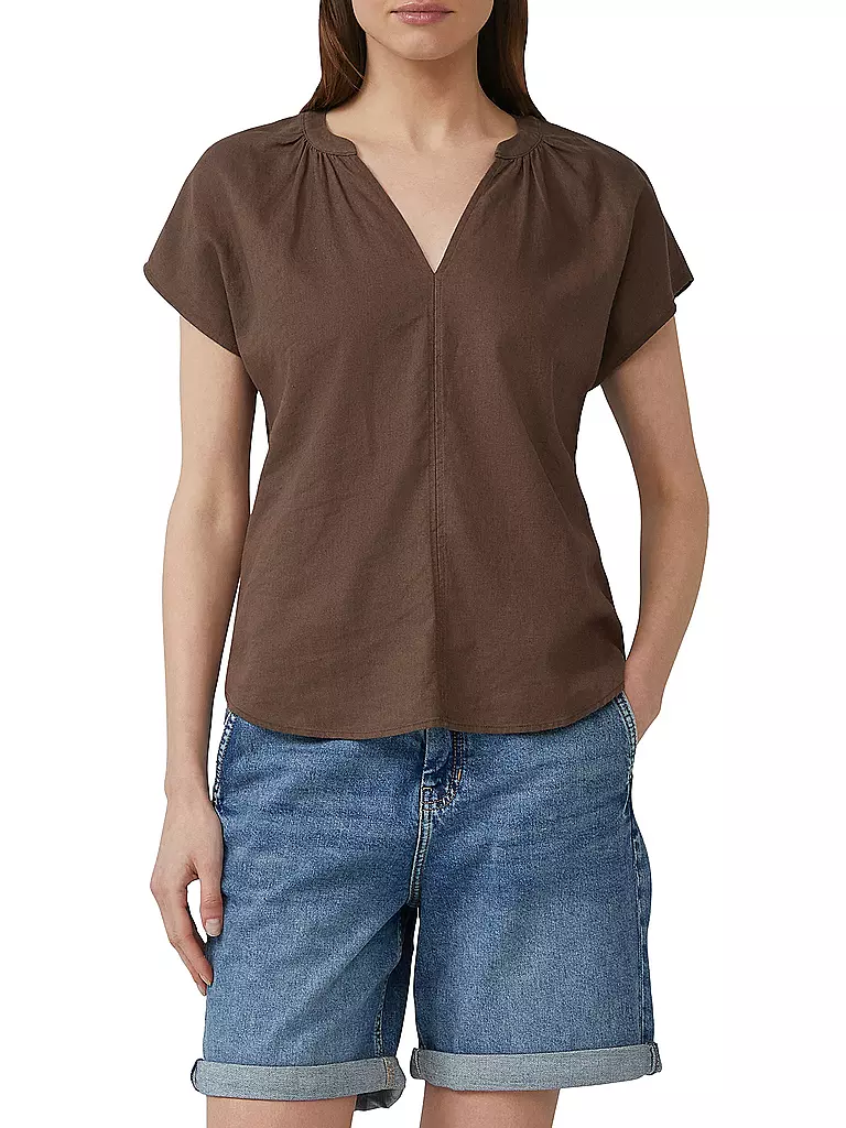 S.OLIVER | T-shirt blouse | Marron
