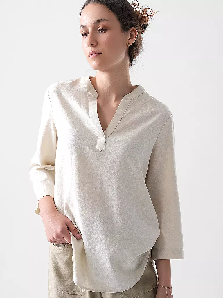 S.OLIVER | T-shirt blouse | Crème