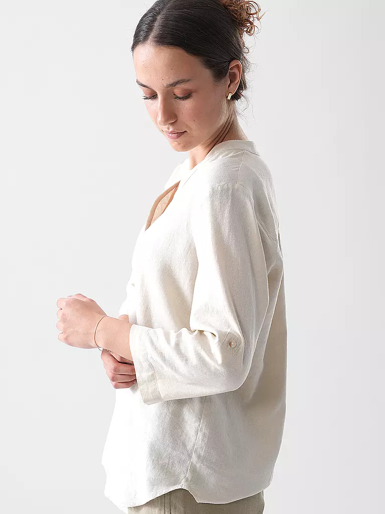 S.OLIVER | T-shirt blouse | Crème