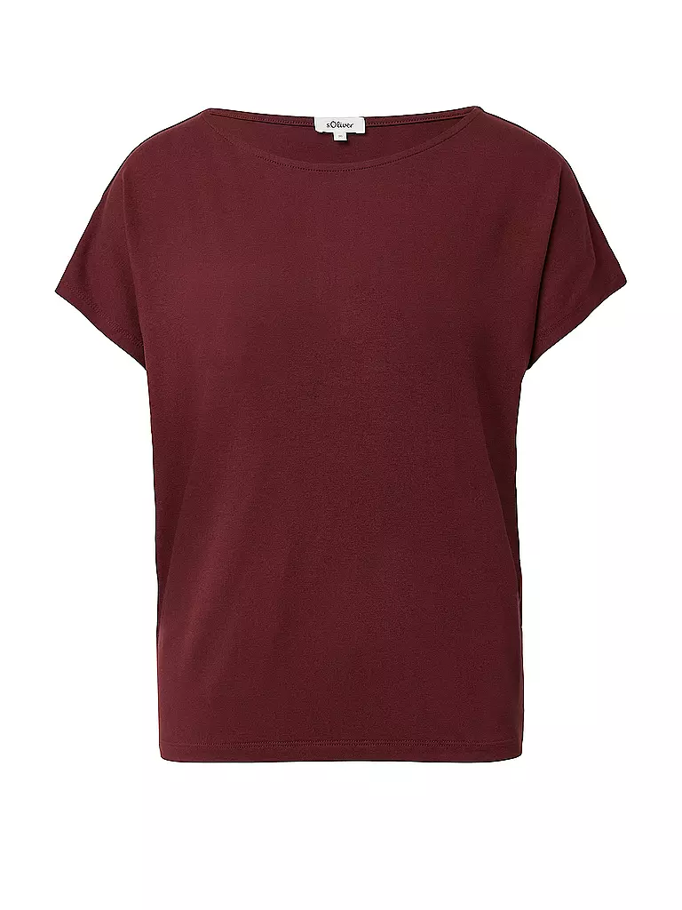 S.OLIVER | T-shirt | dunkelrot