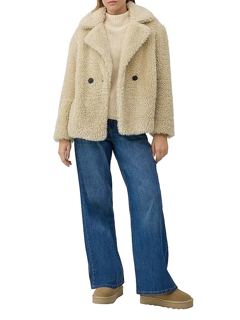 S.OLIVER | Veste aspect fourrure | beige