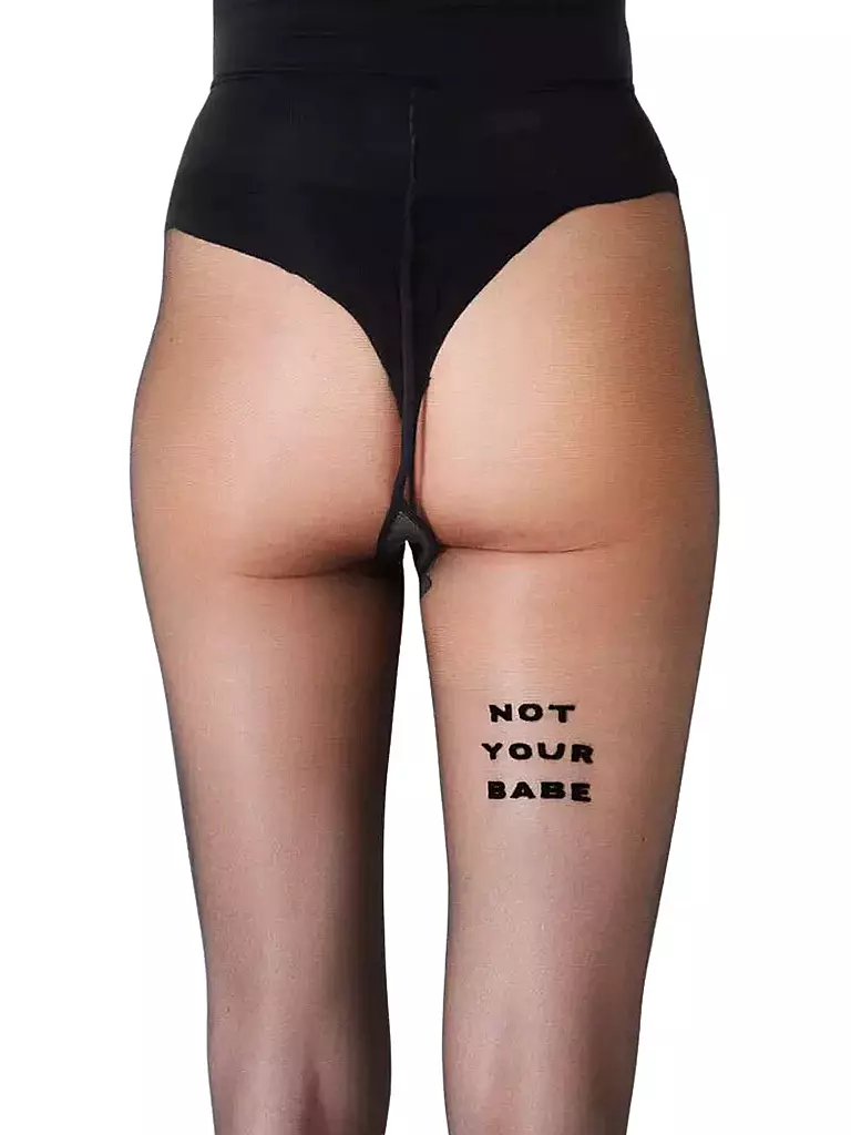SAINT SASS | Strumpfhose NOT YOUR BABE 40 schwarz | Noir