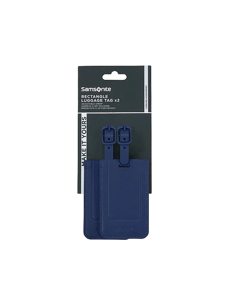 SAMSONITE | Étiquette de bagage TA REVOLUTION, lot de 2, bleu nuit | 
