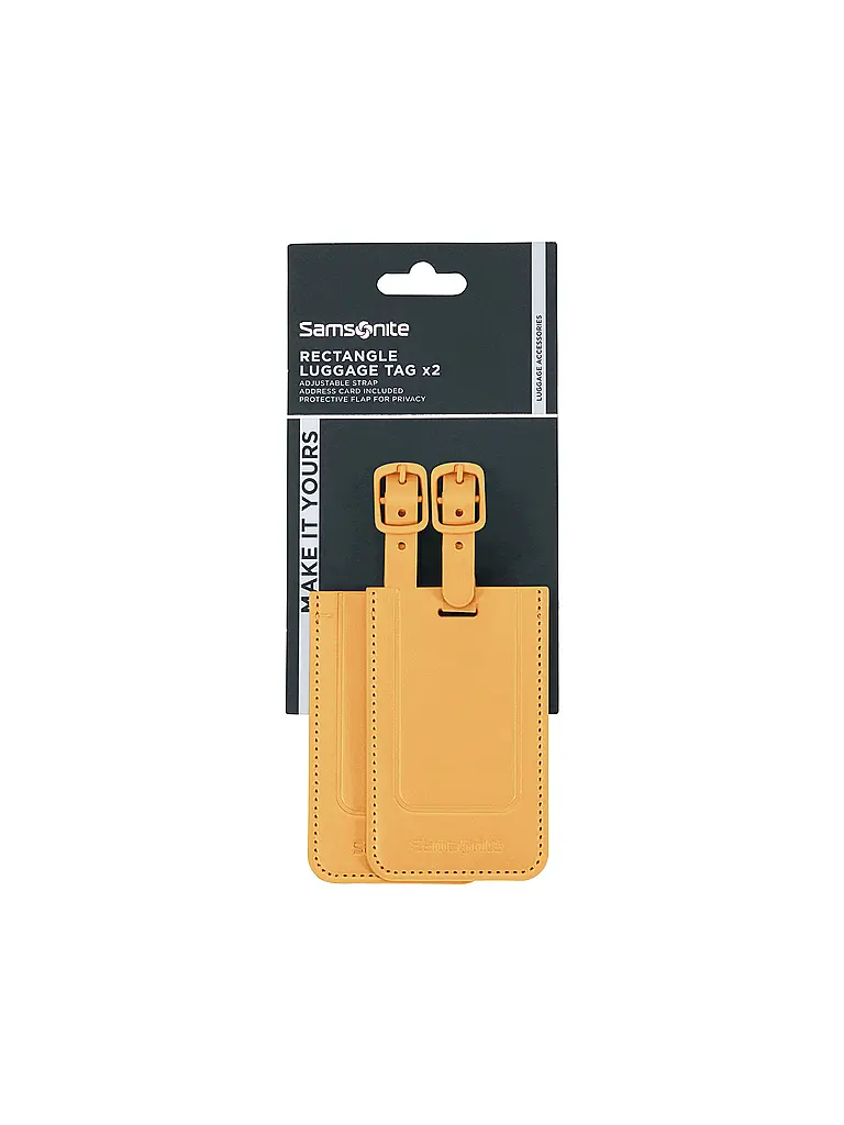 SAMSONITE | Étiquette de bagage TA REVOLUTION, lot de 2, jaune | 
