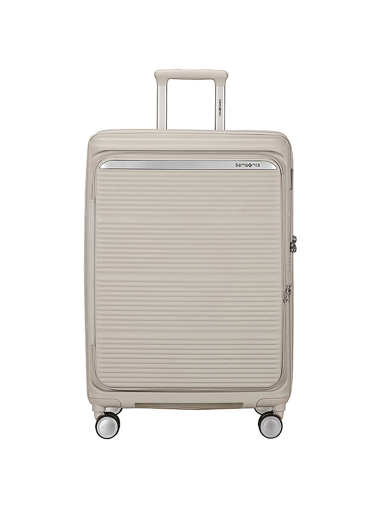 Trolley PARALUX SPINNER 67cm extensible Gris pierre crème