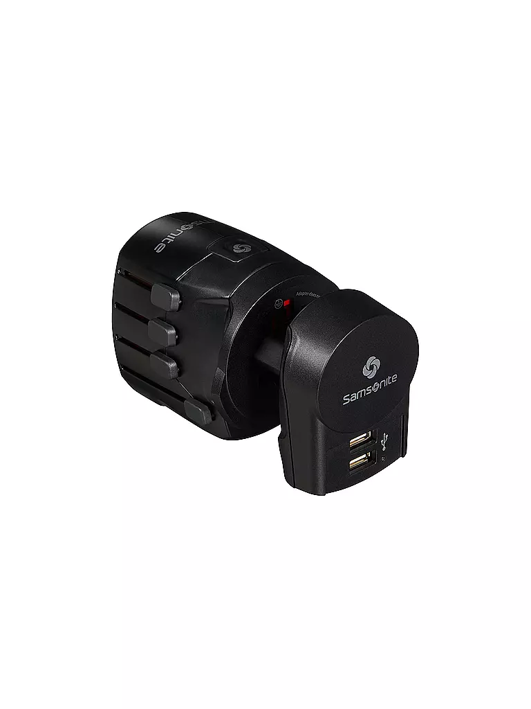 SAMSONITE | Adaptateur universel 3 broches | Noir