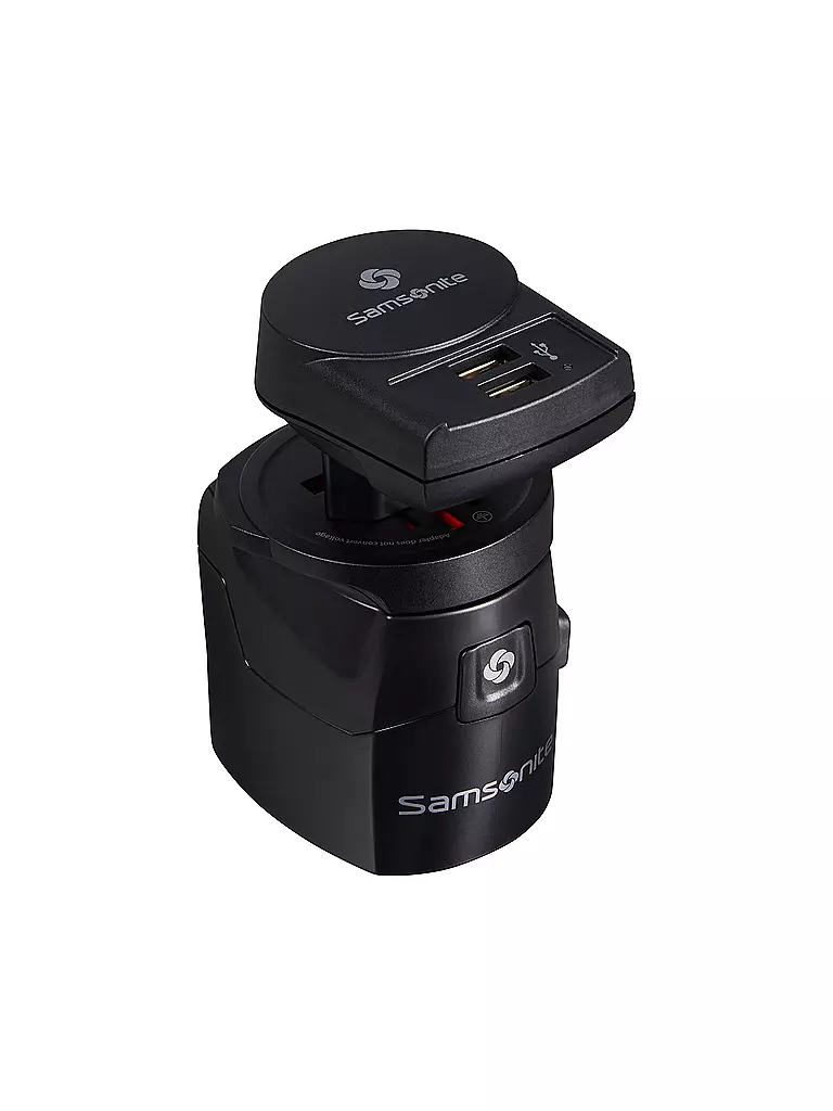 SAMSONITE | Adaptateur universel 3 broches | Noir
