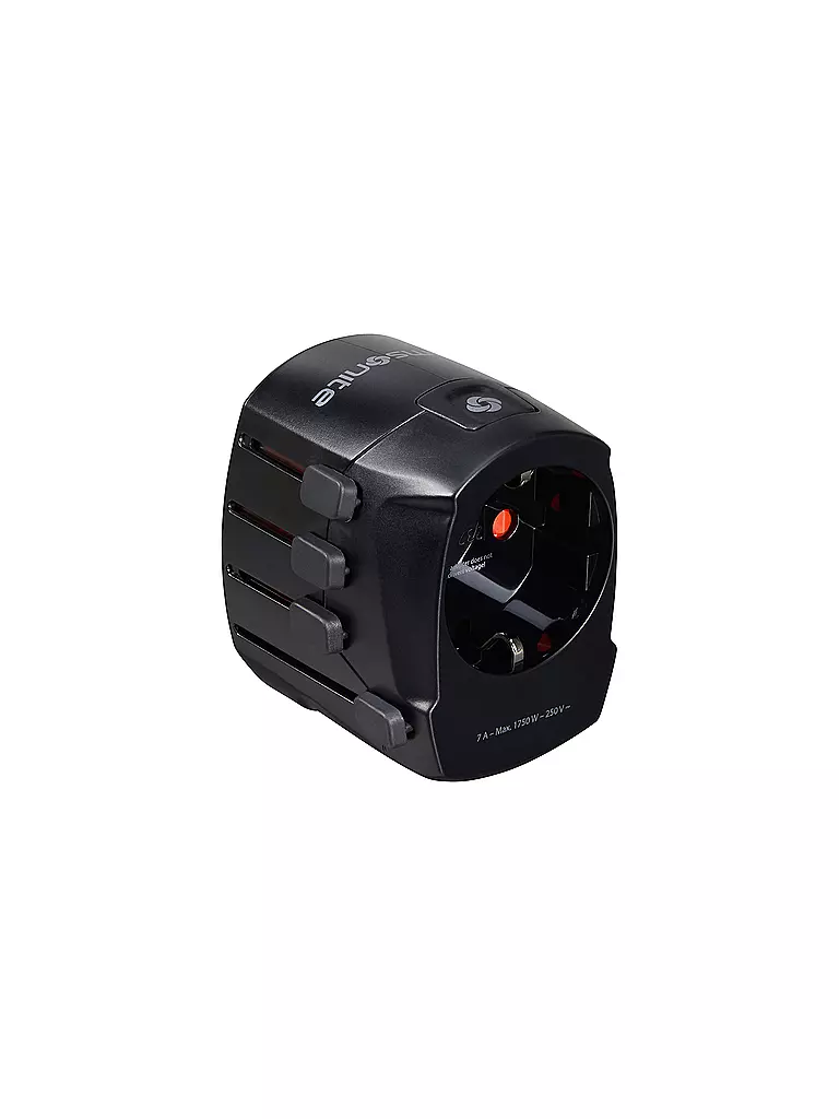 SAMSONITE | Adaptateur universel 3 broches | Noir