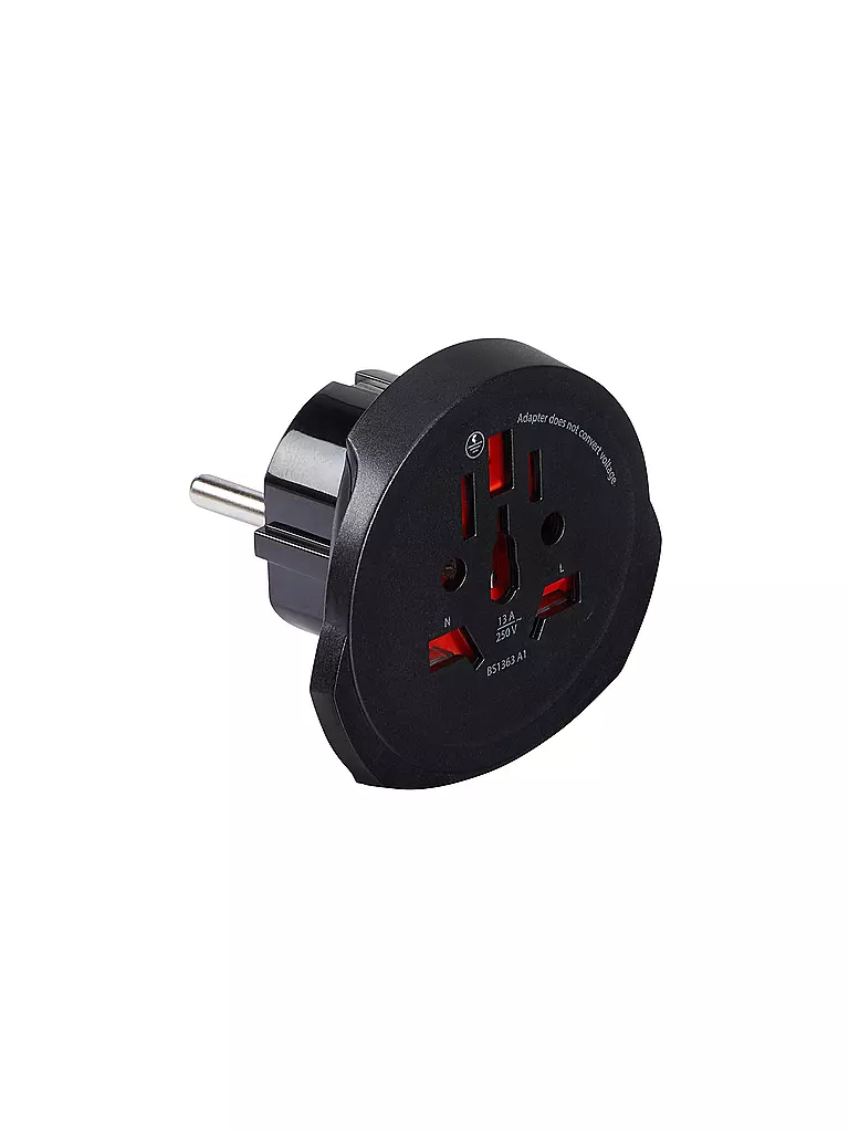 SAMSONITE | Adaptateur universel 3 broches | Noir