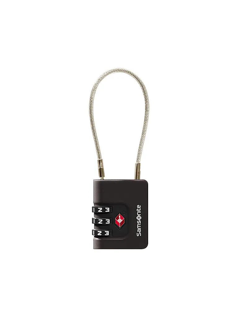 SAMSONITE | Cadenas à câble TSA à 3 chiffres TA REVOLUTION noir | 