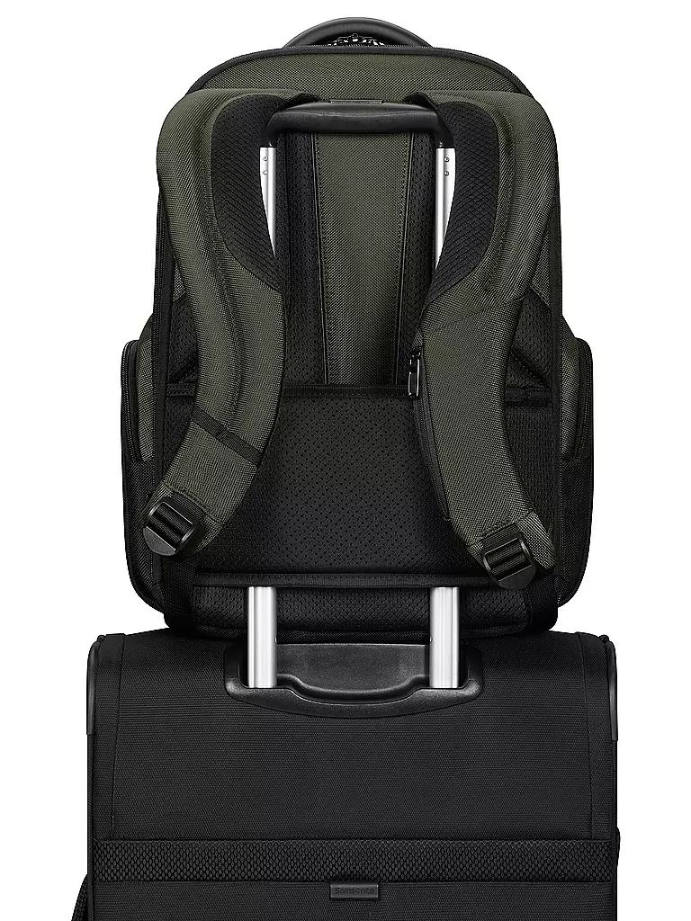 SAMSONITE | Sac à dos PRO-DLX extensible Green | dunkelgrün