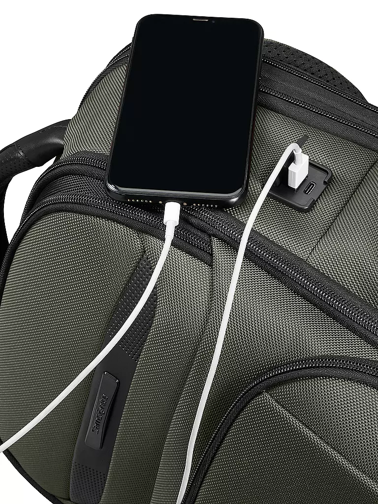 SAMSONITE | Sac à dos PRO-DLX extensible Green | dunkelgrün