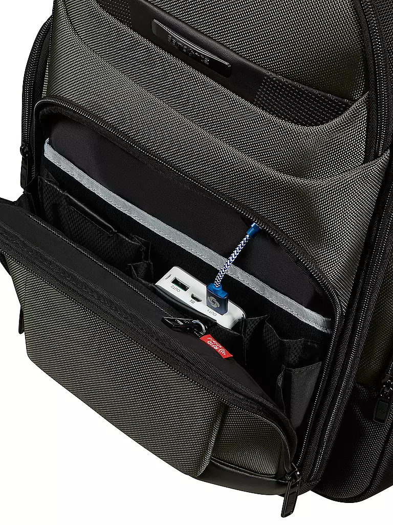 SAMSONITE | Sac à dos PRO-DLX extensible Green | dunkelgrün