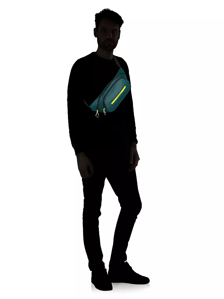 SAMSONITE | Sac banane ECODIVER Dark Teal/Lime | 
