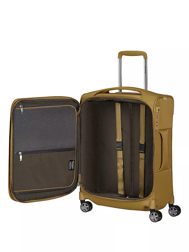 SAMSONITE | Trolley D'LITE SPINNER 55cm extensible jaune moutarde | 