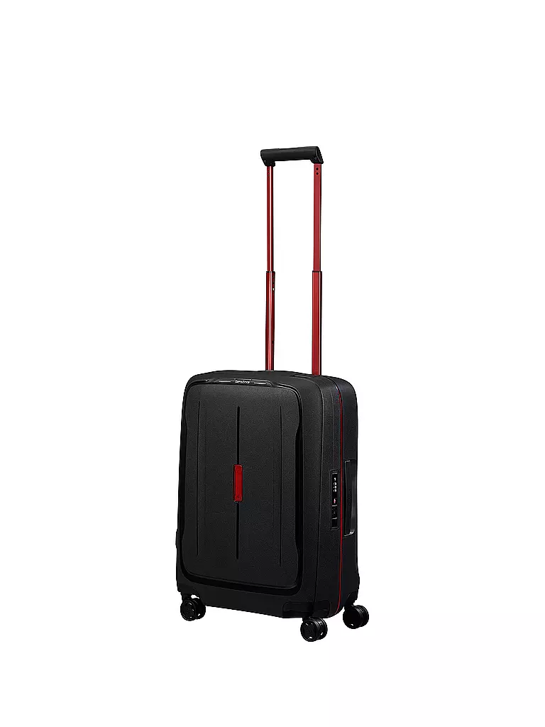 SAMSONITE | Trolley ESSENS SPINNER 55cm charcoal/red  | Noir