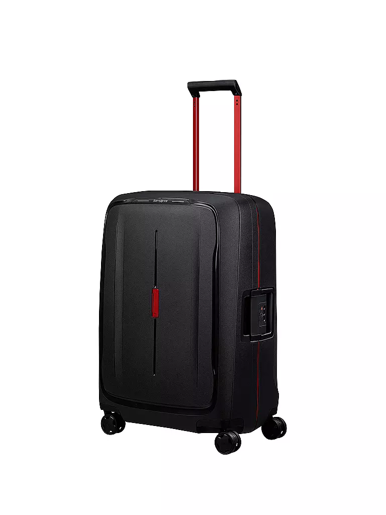 SAMSONITE | Trolley ESSENS SPINNER 69cm charcoal/red | Noir