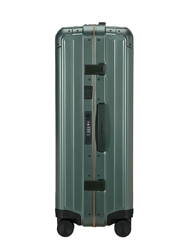SAMSONITE | Trolley LITE BOX ALU™" 75cm Sauge / Orange | Vert foncé