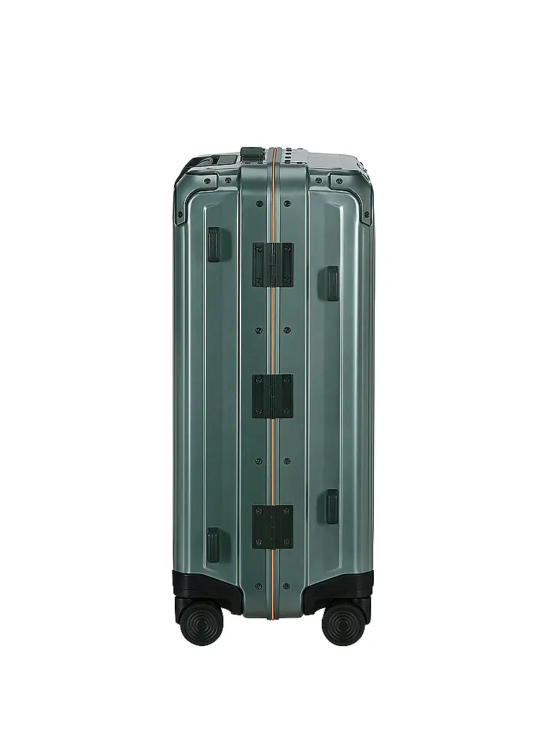 SAMSONITE | Trolley Lite-Box Alu™ 55cm Sage / Orange | Vert foncé