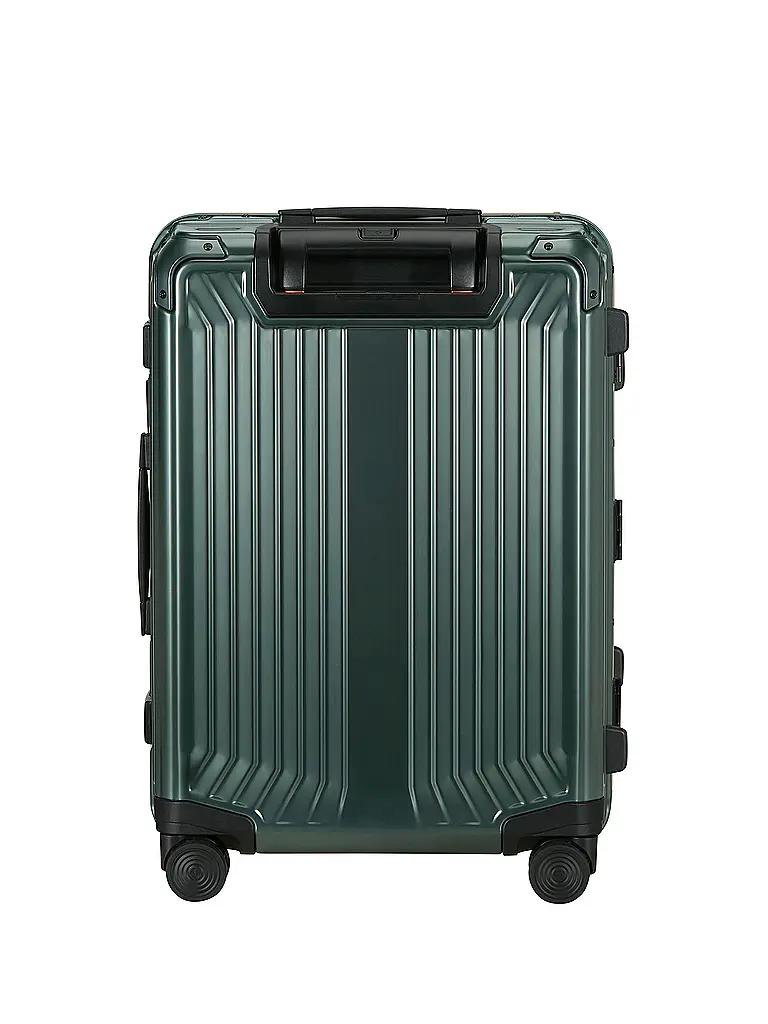 SAMSONITE | Trolley Lite-Box Alu™ 55cm Sauge / Orange | Vert foncé