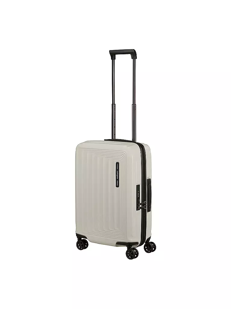 SAMSONITE | Trolley NUON SPINNER 55cm extensible quartz mat | Blanc